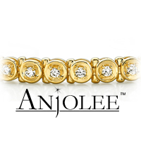 Circle Link Diamond Tennis Bracelet