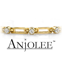 Diamond Box Link Bracelet