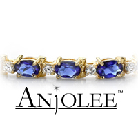 Elegant Diamond and oval Colored Stone Bracelet