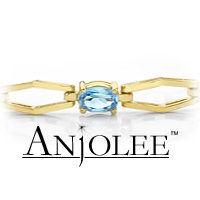 Hexagon Link Colored Stone Bracelet