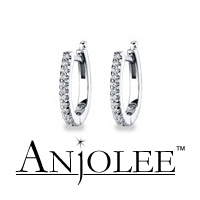 Classic Diamond Hoop Earrings