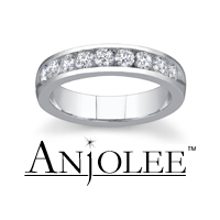 Engagement and Wedding Ring Sets Traditional Diamond Channel Band