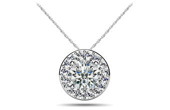 Surrounded With Love Diamond Pendant