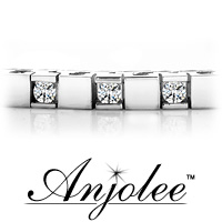 Alternating Diamond Block Tennis Bracelet