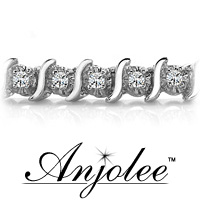 Classic illusion S Diamond Tennis Bracelet