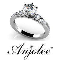 Three Across plus Side Stone Engagement Ring