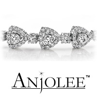 Triangular Diamond Link Bracelet