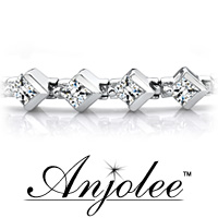 Half Diamond Link Diamond Bracelet