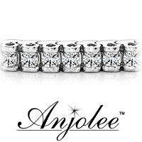 Channel Set Box Link Diamond Tennis Bracelet