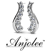 Wavy Journey Diamond Earrings