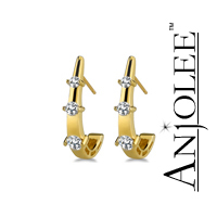 Half Scoop Diamond Earrings