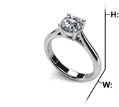 Classic Four Prong Solitaire Engagement Ring