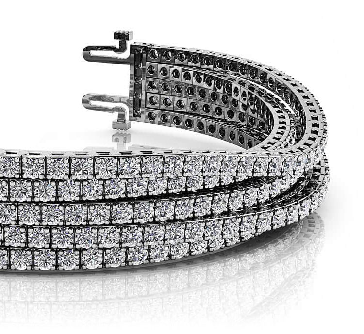 Shefer & Co. - 0.25ctw. 14K gold flexible diamond fashion bangle