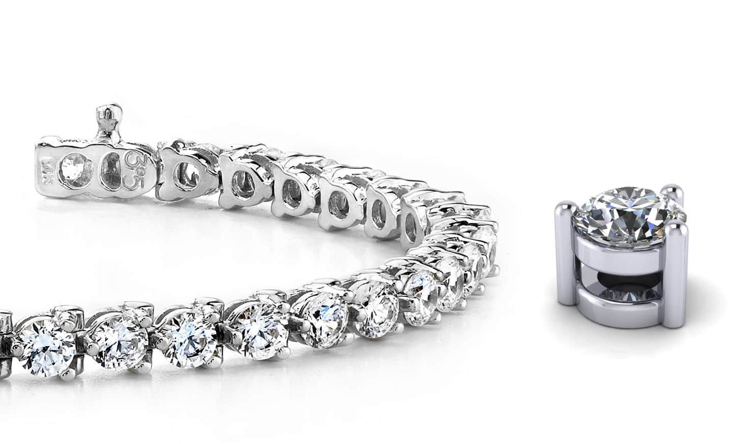 Three prong best sale tennis bracelet