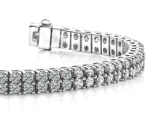 Timeless Two Row Diamond Tennis Bracelet