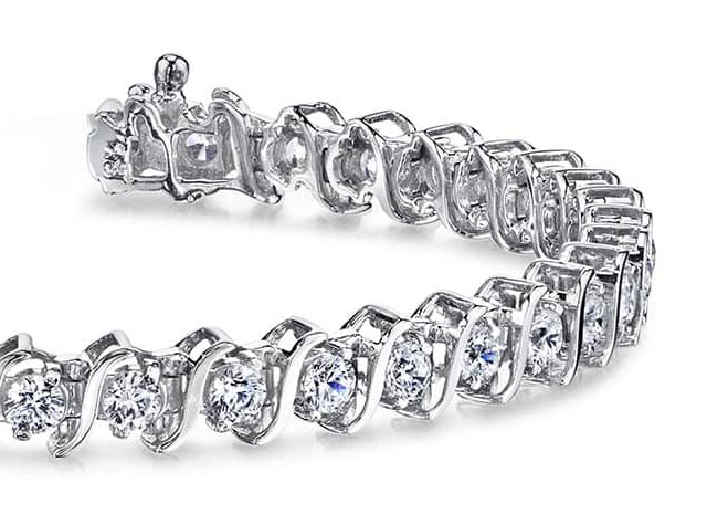 Alternating Round Mosaic Tennis Bracelet – Lindsey Leigh Jewelry