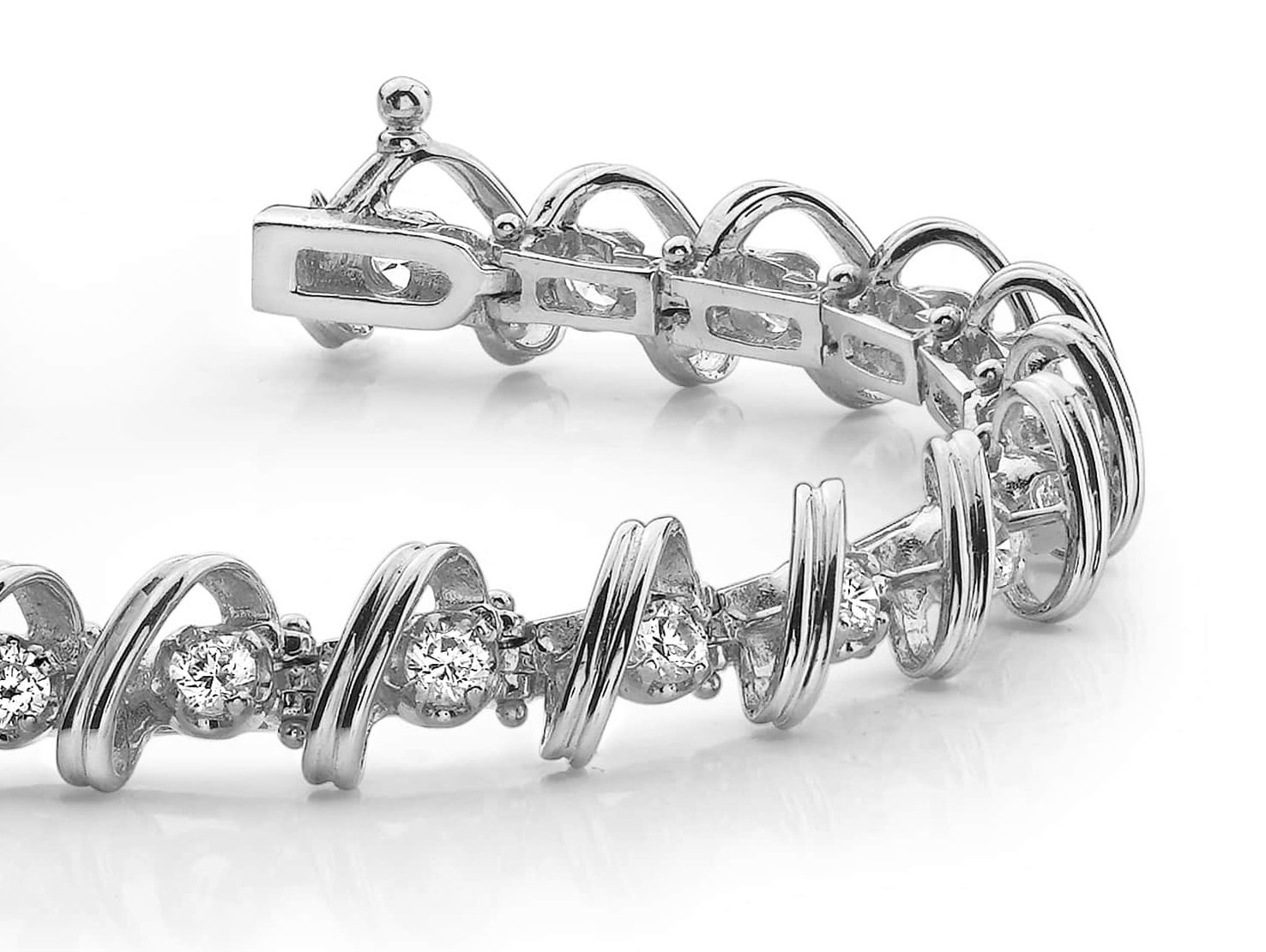 Diamond Twist Tennis Bracelet