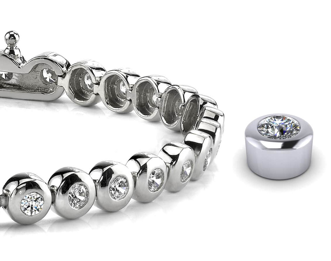 Diamond Crown Tennis Bracelet