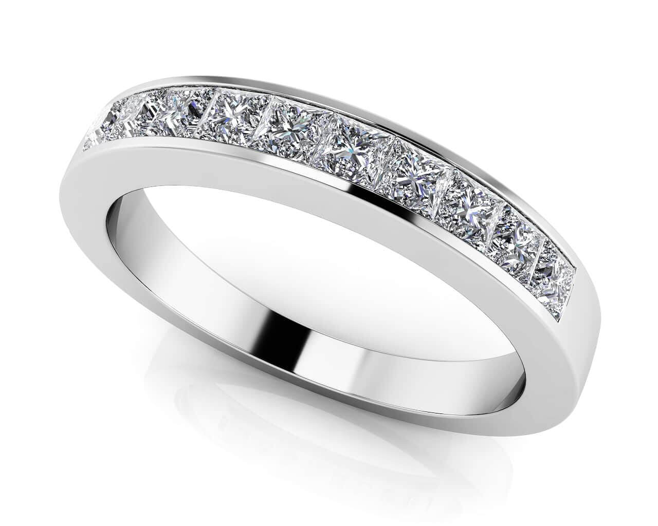 It Is A Ten Diamond Band In 14K 18K White Yellow Or Rose Gold