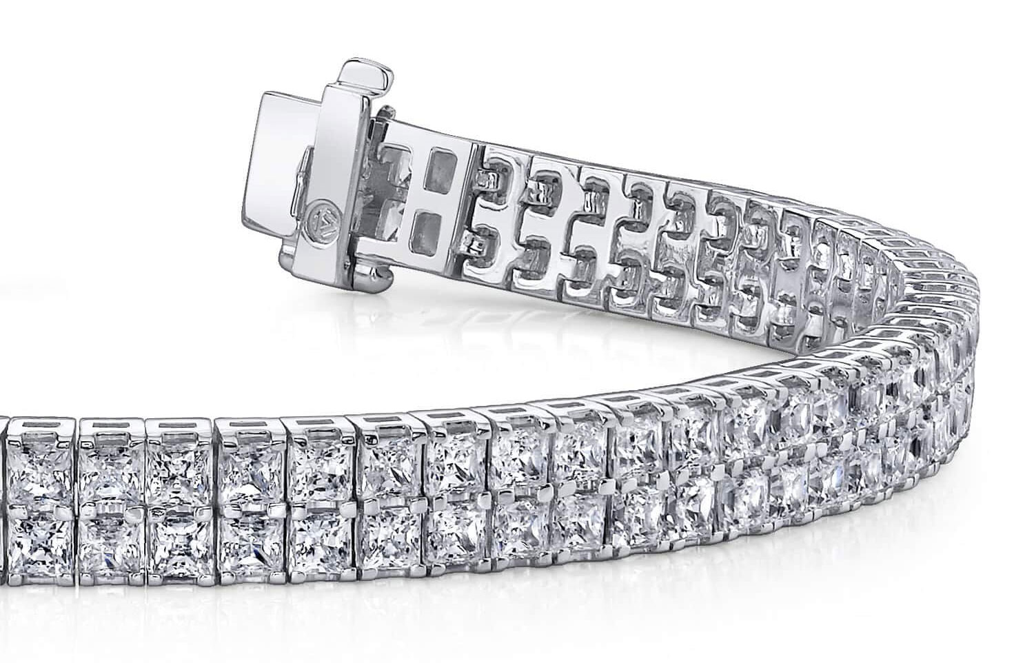 Multi Strand Flexible Diamond Tennis Bracelet