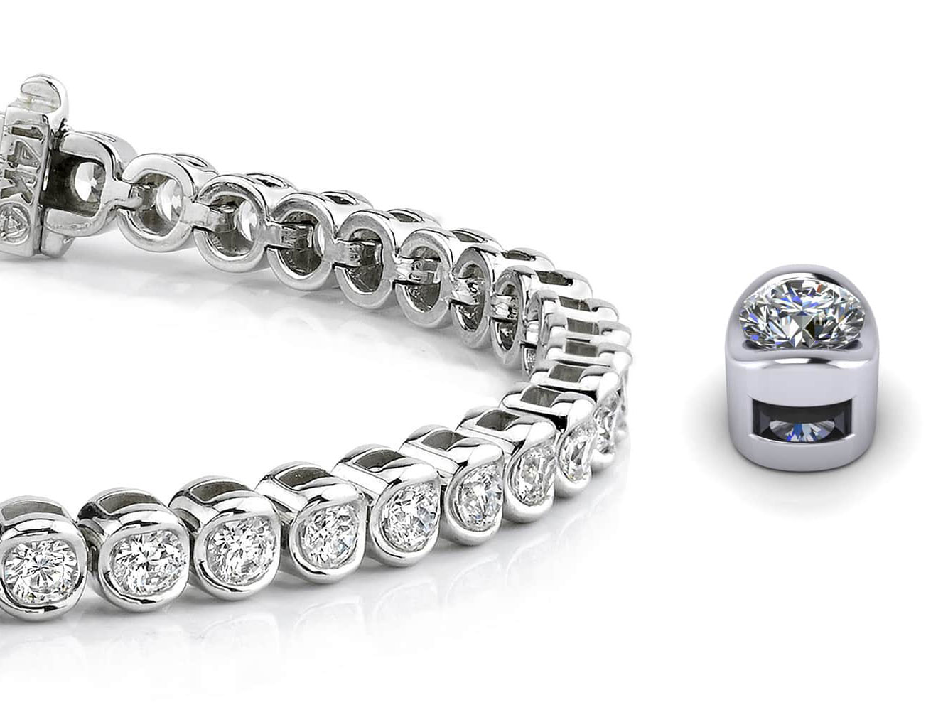 Melissa Cartier Anjolee Diamond Tennis Bracelet