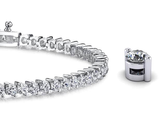 Platinum Diamond Bracelet with 190 Princess Cut Diamonds 26.70 ct. |  World's Best
