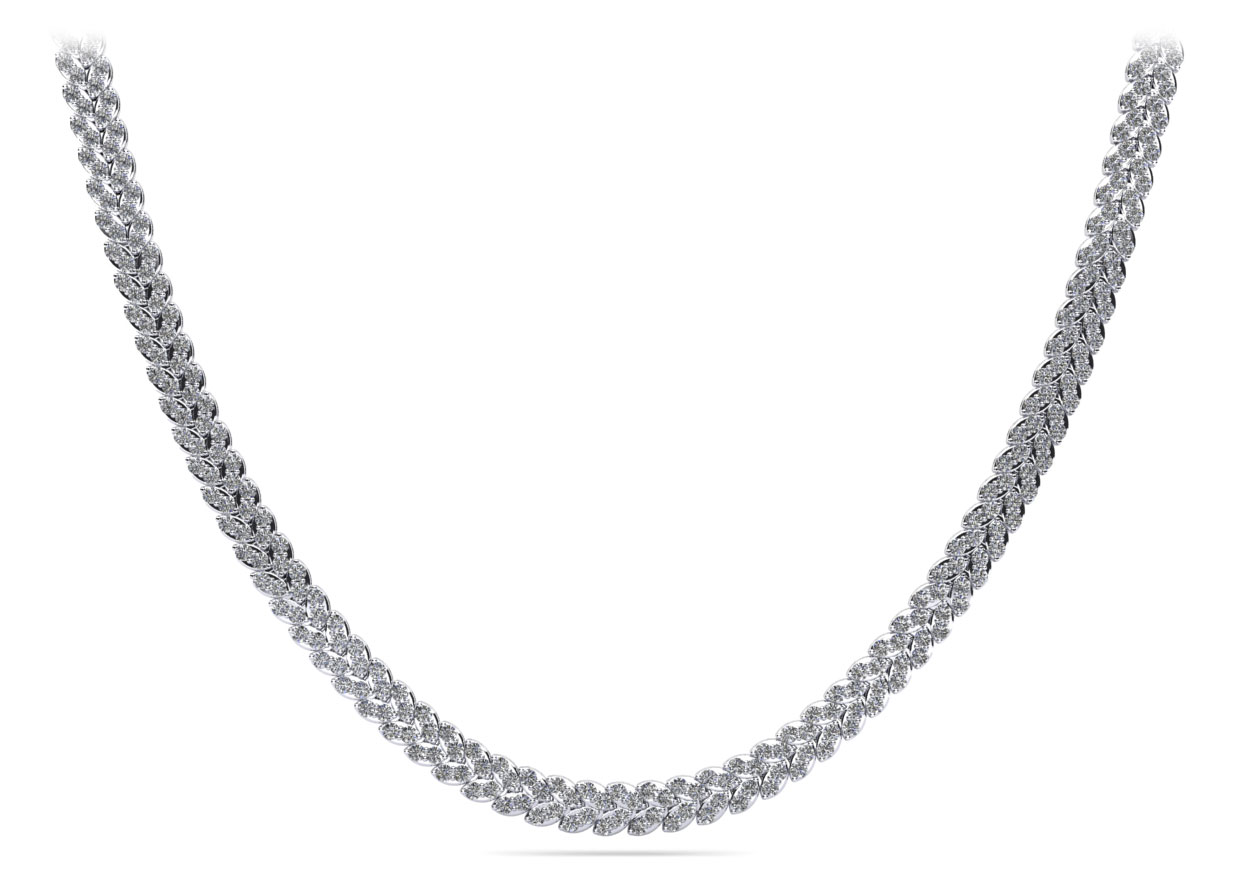 Platinum 15″ Braided Thin Chain Necklace – Raymond Lee Jewelers