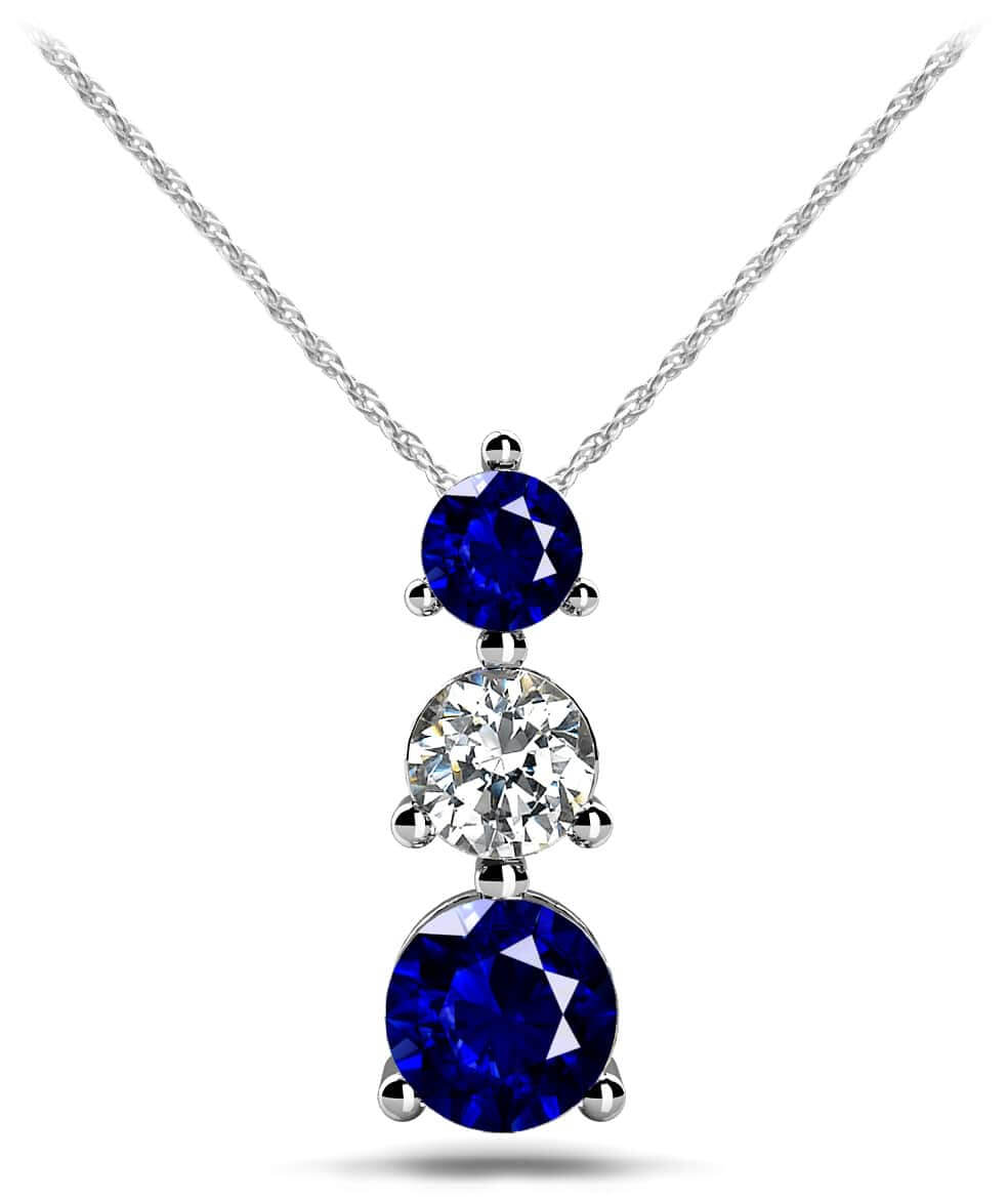 3 on sale gem necklace