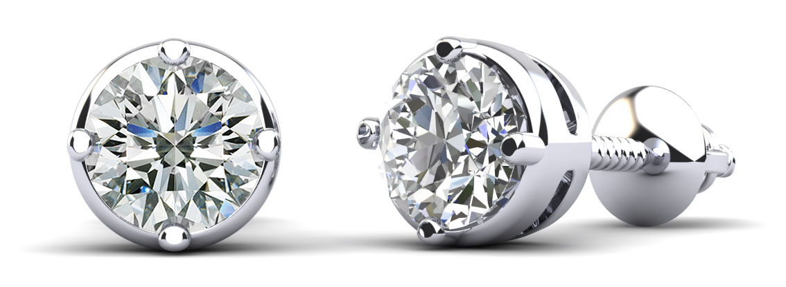 Prismatic Diamond Stud Earrings