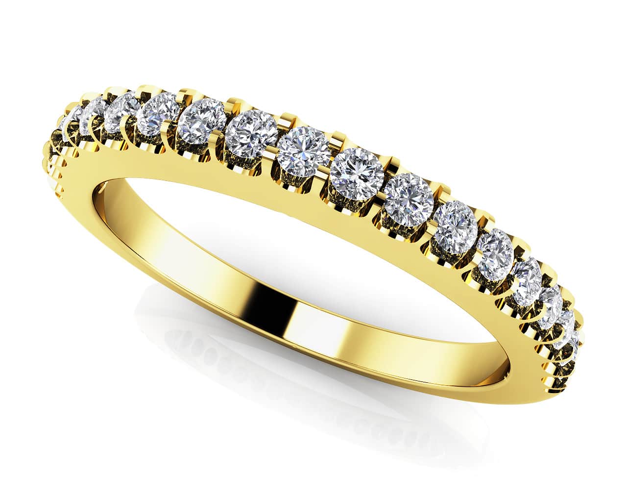 Perfect Diamond Band In Yellow Gold White Gold And Platinum