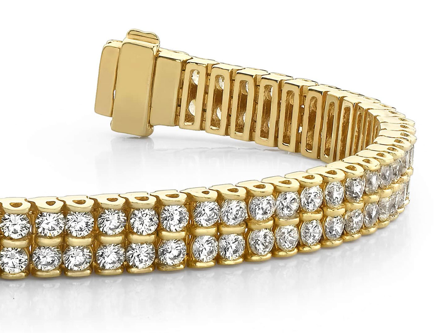 Two Row Diamond Bracelet
