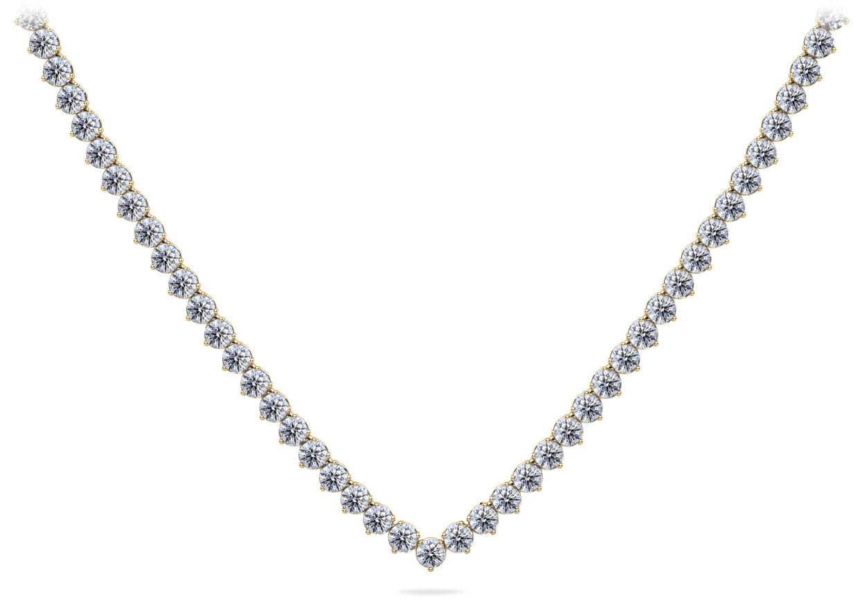 V neck deals diamond necklace