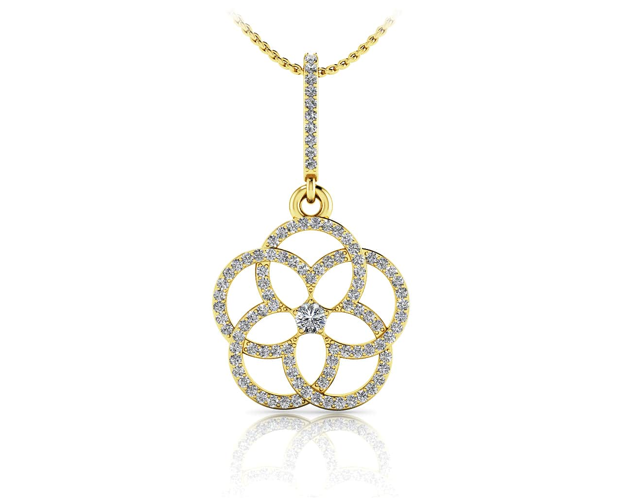 Love Blossom Diamond Pendant