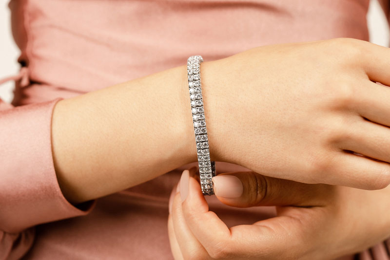 Two Row Diamond Bracelet – STONE FINE JEWELRY