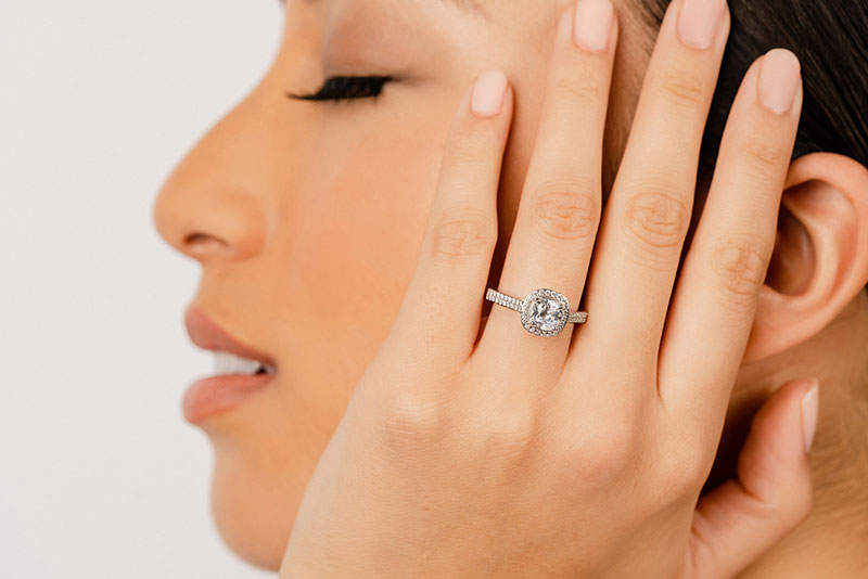 Limitless Love Cushion Cut Engagement Ring