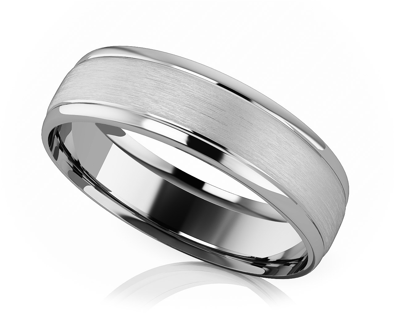 Comfort Fit Carved Edge Romance Designer Wedding Band 6mm Wide