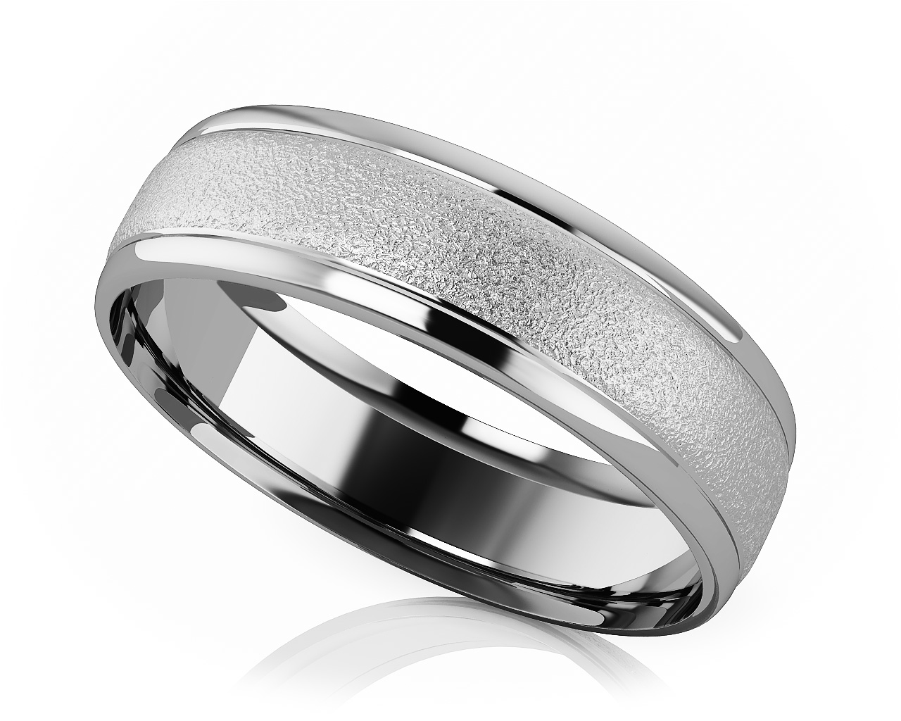 Comfort Fit Rounded Edge Romance Designer Wedding Band 6mm Wide