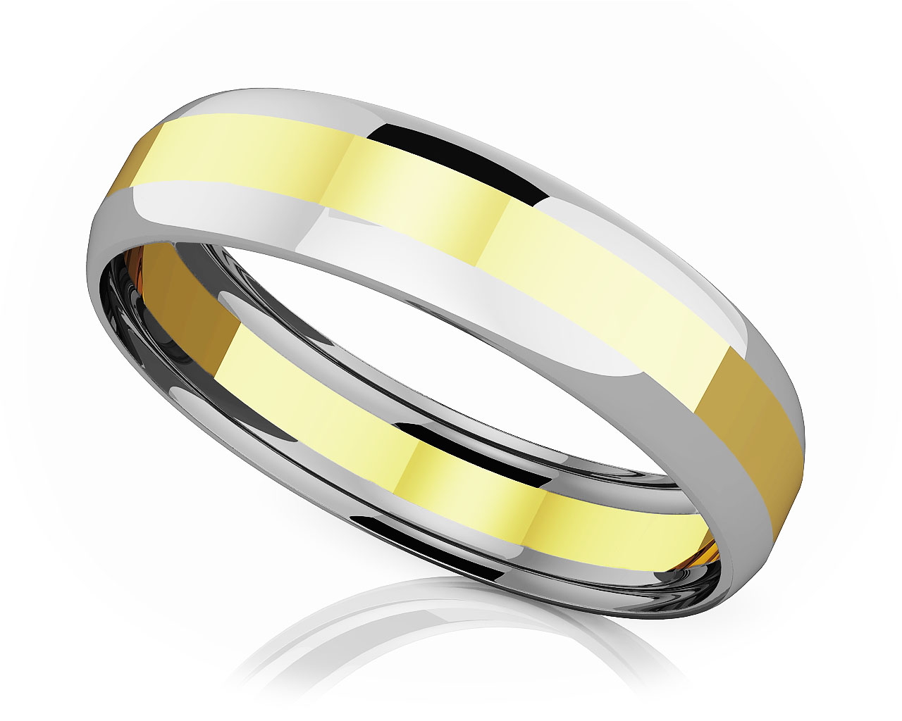 Beveled Edge Romance Modern Wedding Band 6mm Wide