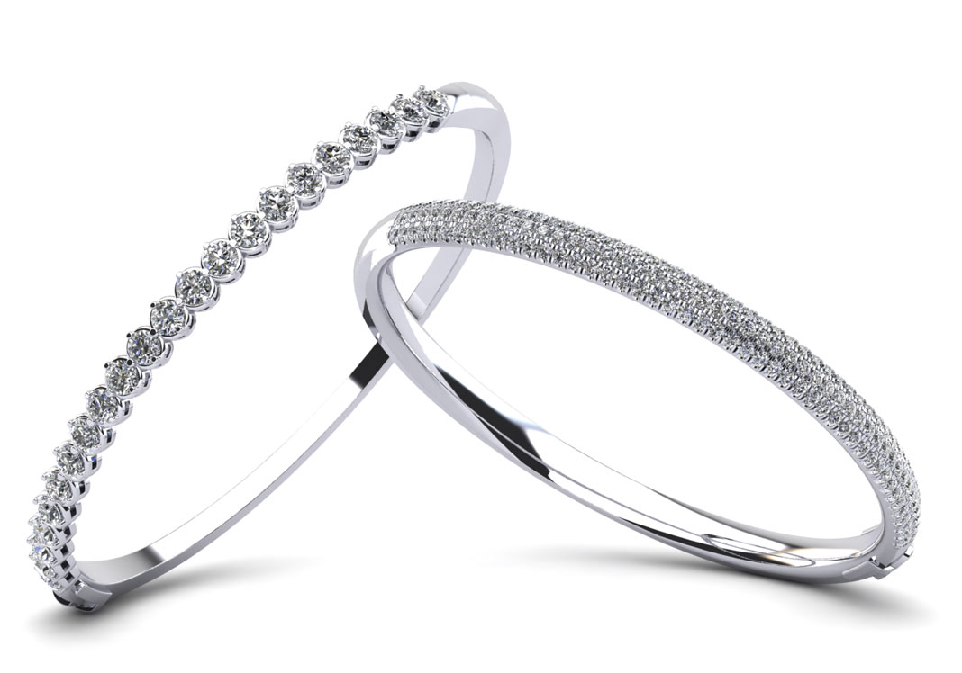 Diamond Bangle Bracelets